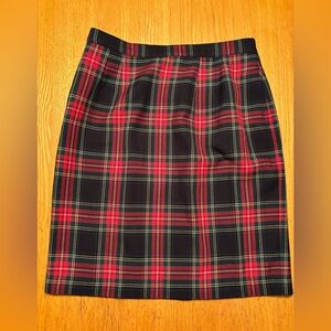 Vintage TABI 1990s Plaid Tartan Pencil Skirt